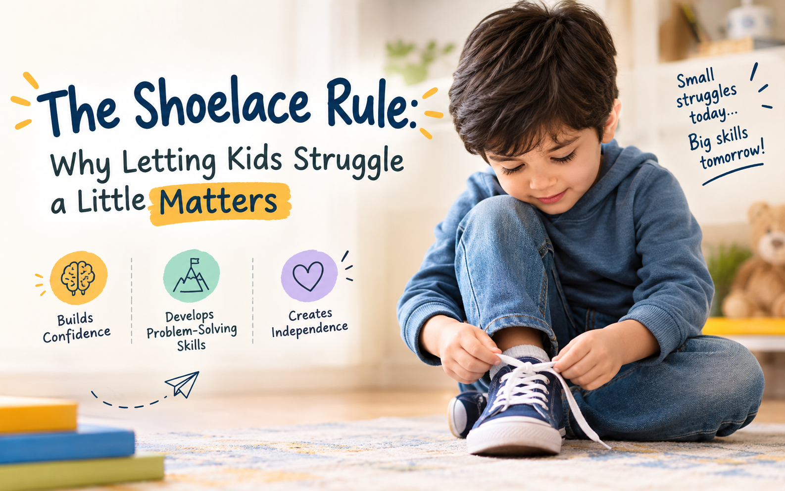 The Shoelace Rule: Why Letting Kids Struggle a Little Matters