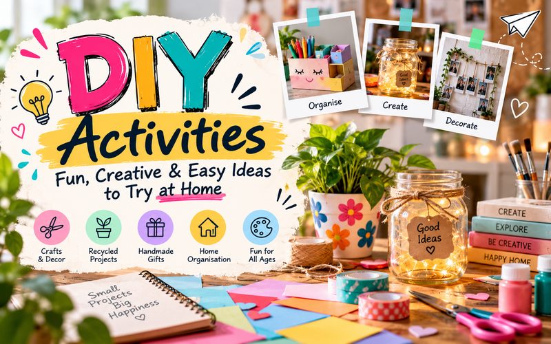 DIY Activities: 20+ Creative & Easy Ideas to Try at Home